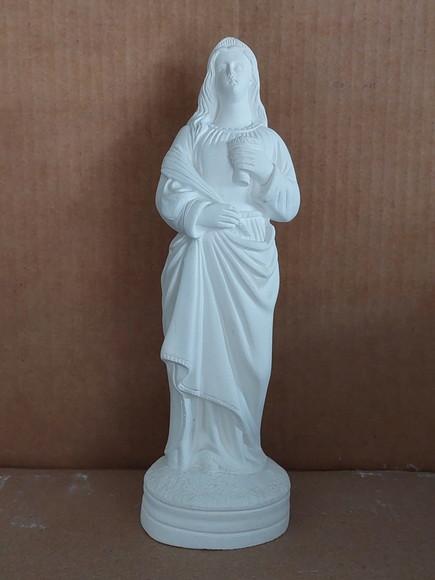Santa Luzia em Gesso Cru para Pintar