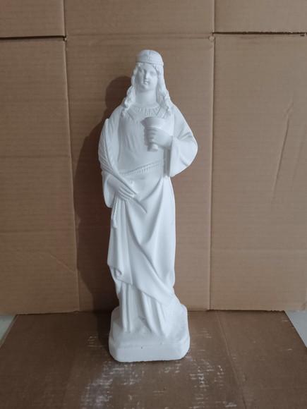 Santa Luzia Imagem Santa Luzia em Gesso Cru 40cm