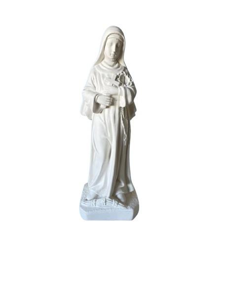 Santa Rita Imagem Santa Rita de Cassia Escultura Gesso 38cm