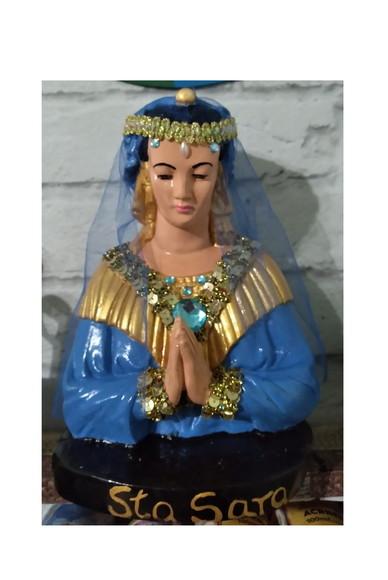 Santa Sara de Kali Imagem Santa Sara Cali c/ Pedras e Rendas
