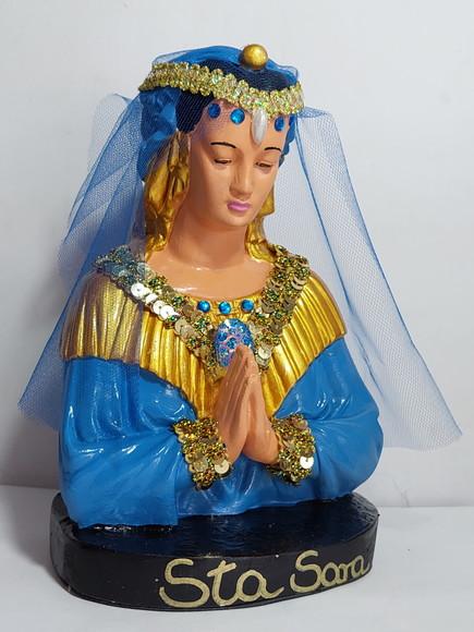 Santa Sara de Kali Imagem Santa Sara Cali c/ Pedras e Rendas