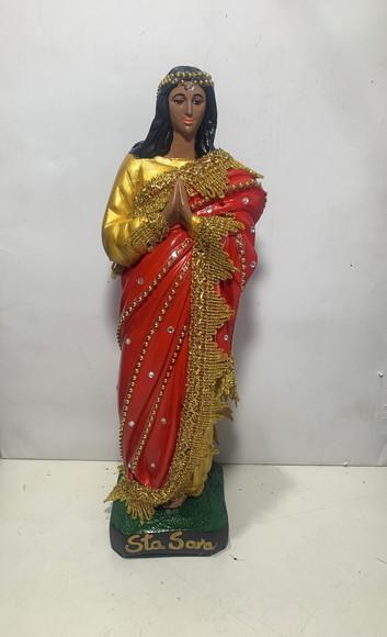 Santa Sara de Kali Imagem Santa Sara com Pedraria Vermelha