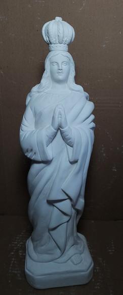 Santa Sara Imagem Santa Sara de Kali Escultura em Gesso Cru
