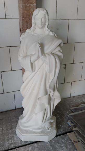 Santa Sara Imagem Santa Sara de Kali s/ Coroa Gesso Cru 60cm