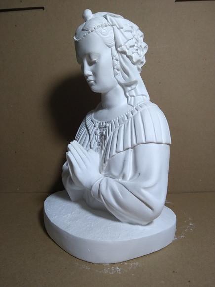 Santa Sara Imagem Santa Sara Kali em Busto no Gesso Cru
