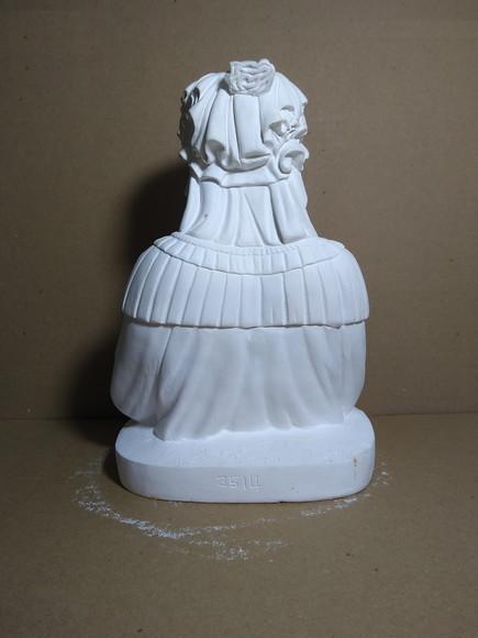 Santa Sara Imagem Santa Sara Kali em Busto no Gesso Cru