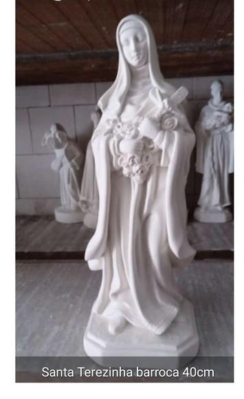 Santa Terezinha Imagem Santa Teresinha Barroca Escultura 40c