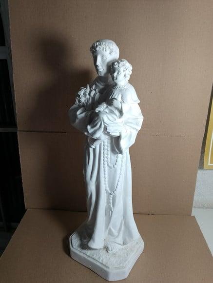 Santo Antônio Imagem Santo Antonio Barroco em Gesso Cru