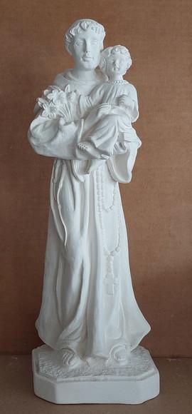 Santo Antônio Imagem Santo Antonio Barroco em Gesso Cru