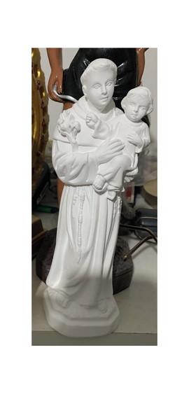 Santo Antonio Imagem Santo Antônio em Gesso Cru