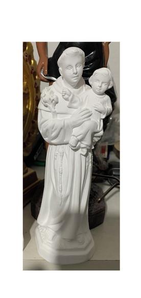 Santo Antonio Imagem Santo Antônio em Gesso Cru