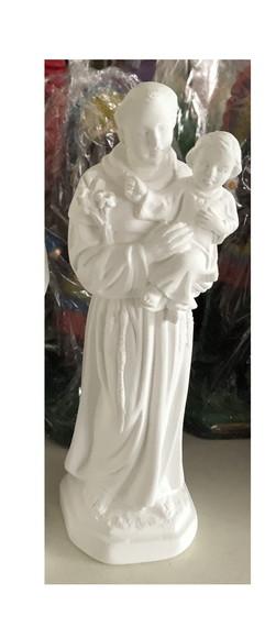Santo Antonio Imagem Santo Antônio em Gesso Cru