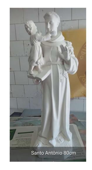 Santo Antonio Imagem Santo Antônio Escultura com 80cm