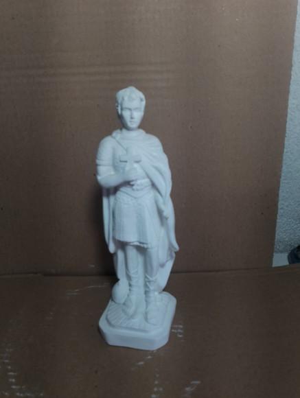 Santo Expedito Imagem do São Expedito Escultura Gesso Cru
