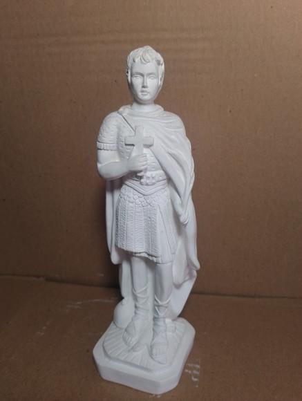 Santo Expedito Imagem do São Expedito Escultura Gesso Cru