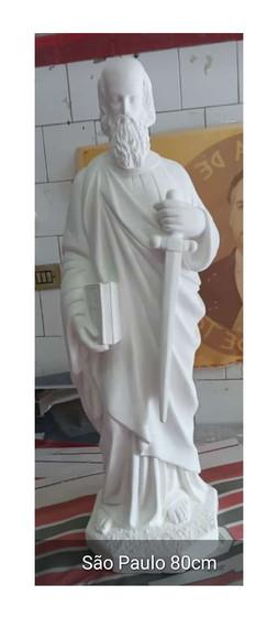 Santo São Paulo Imagem Santo São Paulo Escultura 80cm Gesso