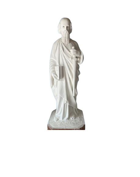 Santo São Paulo Imagem Santo São Paulo Escultura 80cm Gesso