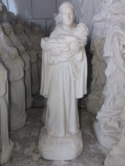 São Benedito Imagem Santo São Benedito 20cm