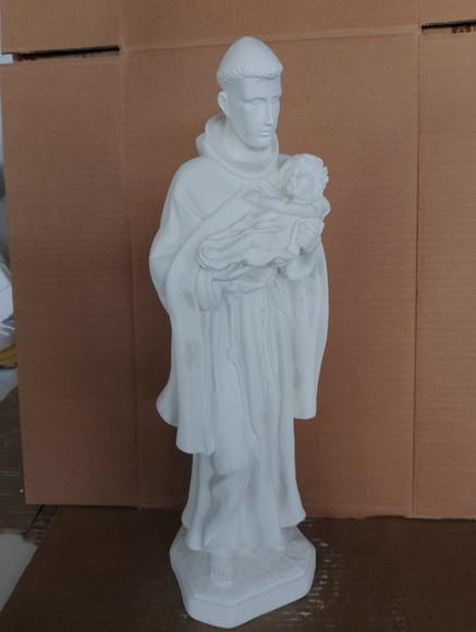 São Benedito Imagem Santo São Benedito em Gesso Cru