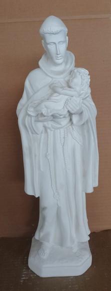 São Benedito Imagem Santo São Benedito em Gesso Cru