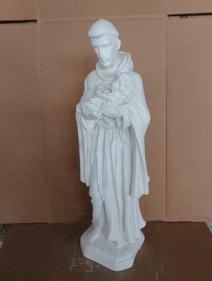 São Benedito Imagem Santo São Benedito em Gesso Cru