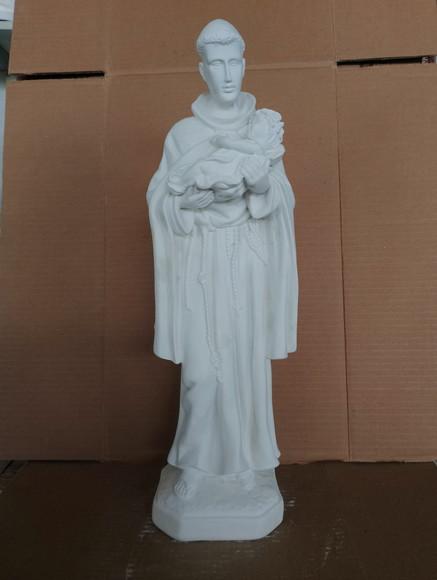 São Benedito Imagem Santo São Benedito em Gesso Cru