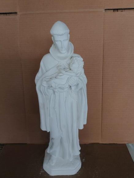 São Benedito Imagem Santo São Benedito em Gesso Cru