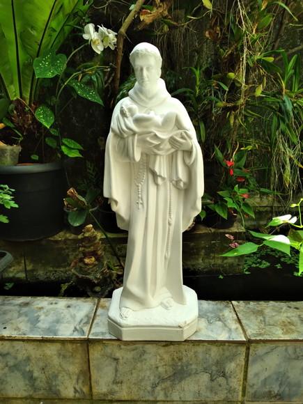 São Benedito Imagem São Benedito Escultura Grande Santo 60cm