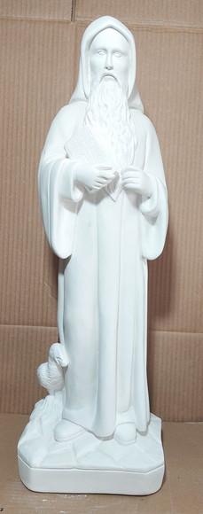 São Bento Imagem São Bento Grande em Gesso Cru 60cm