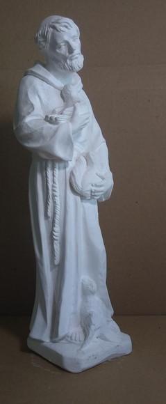 São Francisco Imagem Santo São Francisco Gesso Cru