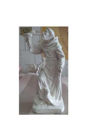 São Francisco Imagem São Francisco com Pássaro na Mão