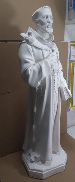 São Francisco Imagem São Francisco de Assis Grande com 60cm