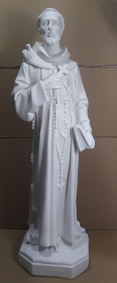 São Francisco Imagem São Francisco de Assis Grande com 60cm
