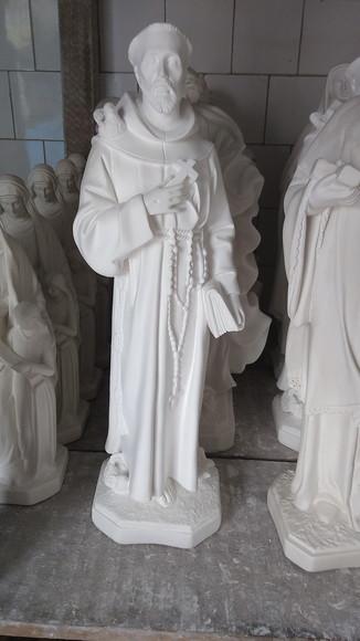 São Francisco Imagem São Francisco de Assis Grande com 60cm