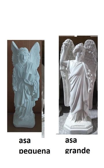 São Gabriel Imagem Arcanjo Gabriel em Gesso Cru Anjo