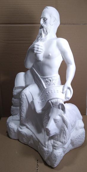 São Geronimo Imagem Xangô da Umbanda Santo Jeronimo Gesso