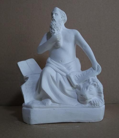 São Geronimo Imagem Xango Santo São Jerônimo Gesso Cru