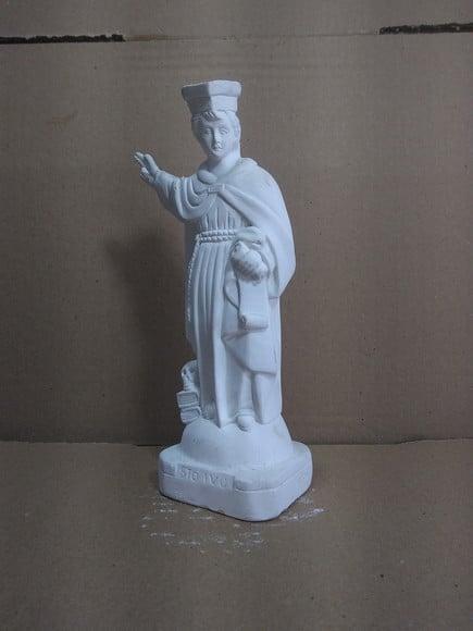 São Ivo Imagem Santo São Ivo em Gesso Cru