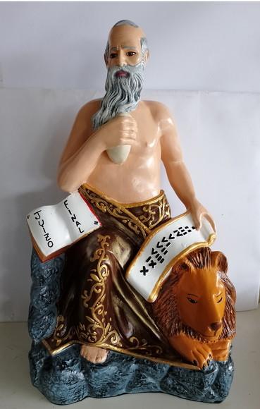 São Jerônimo Imagem São Gerônimo Xangô Santo Grande 55cm