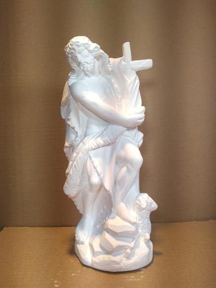 São João Batista com Cruz Imagem São João Batista Barroco