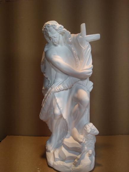 São João Batista com Cruz Imagem São João Batista Barroco