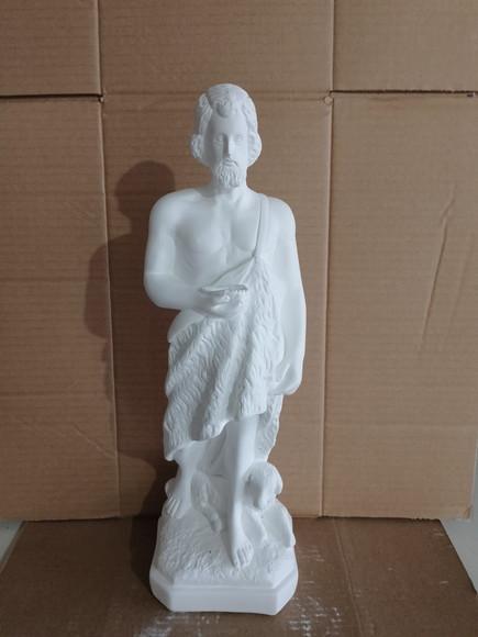 São João Batista Imagem Santo São João Batista Gesso Cru 40c