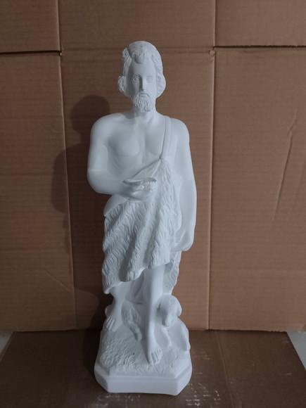 São João Batista Imagem Santo São João Batista Gesso Cru 40c