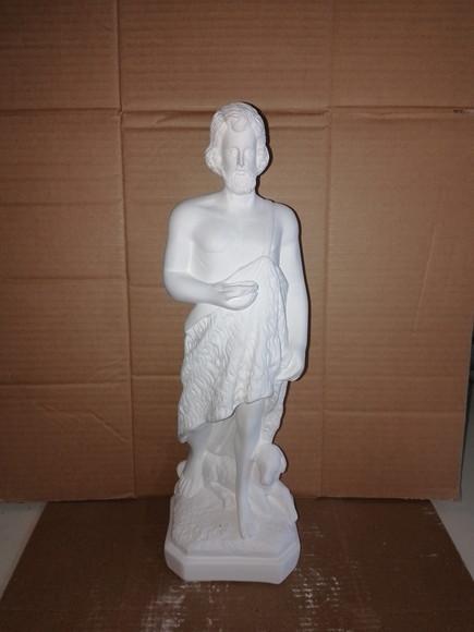 São João Batista Imagem Santo São João Batista Gesso Cru 40c