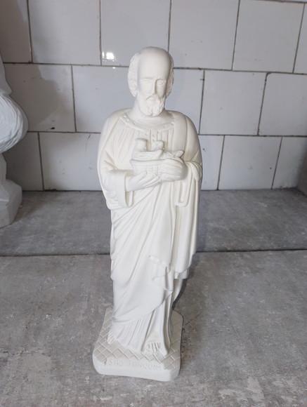 São Joaquim Imagem em Gesso Cru São Joaquim Escultura C/30cm