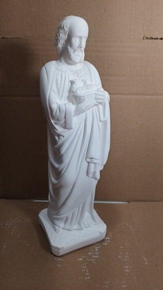 São Joaquim Imagem São Joaquim Escultura em Gesso Cru 32cm