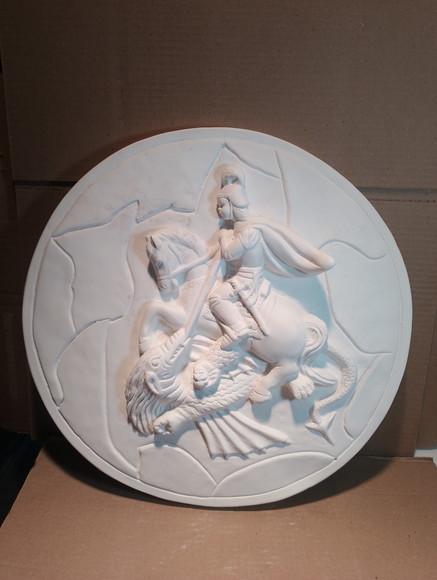 São Jorge Imagem Mandala Placa de Parede São Jorge Guerreiro