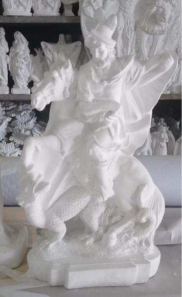 São Jorge Imagem Modelo Barroco ou Tradicional Grande 60cm