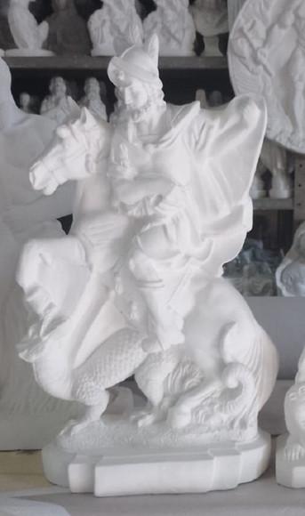 São Jorge Imagem Modelo Barroco ou Tradicional Grande 60cm