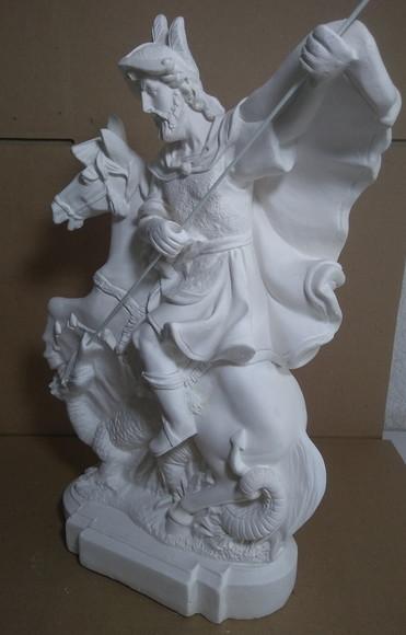 São Jorge Imagem São Jorge Barroco Escultura com 36cm Altura